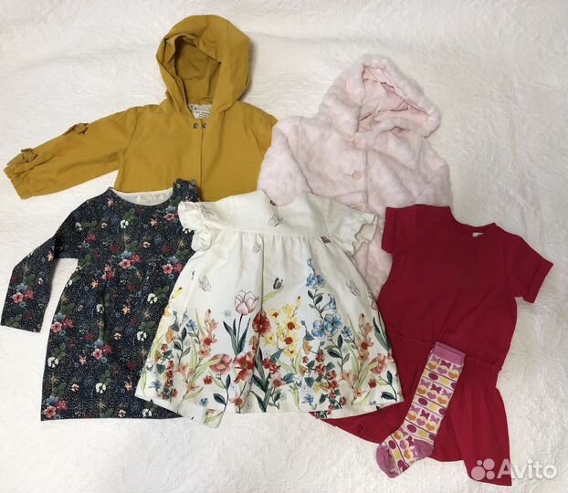 Капсула для девочки 92 (38шт). Zara, H&M, Kiabi