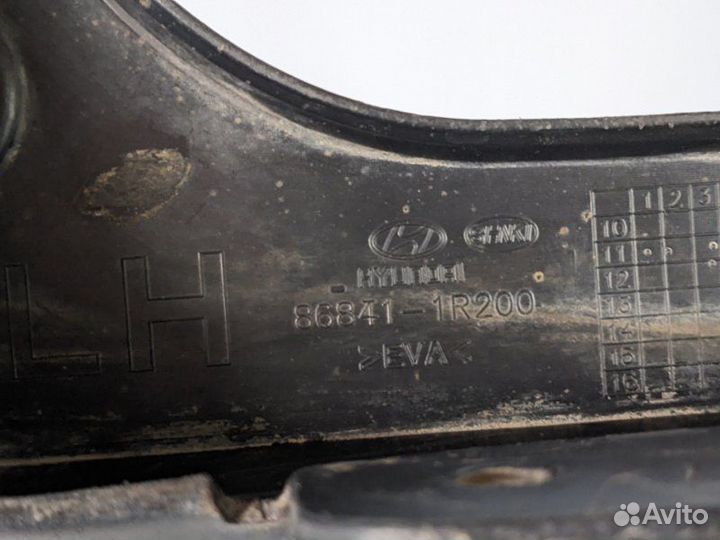 Брызговик задний левый Hyundai Solaris хетчбек