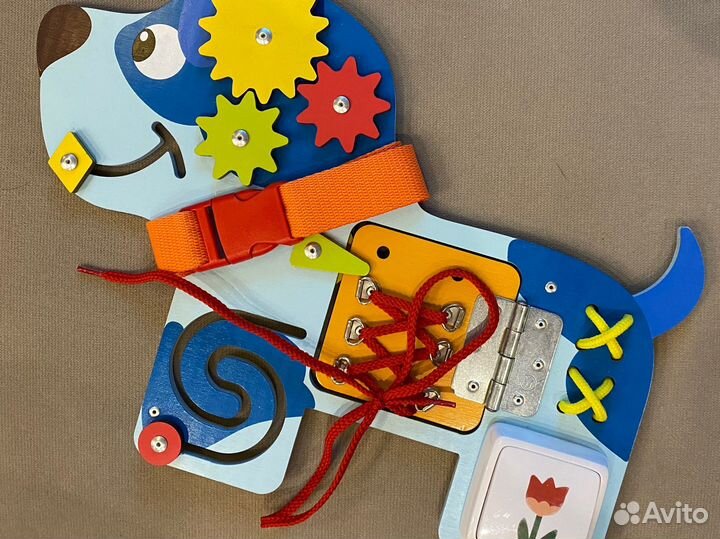 Бизиборд в виде собачки