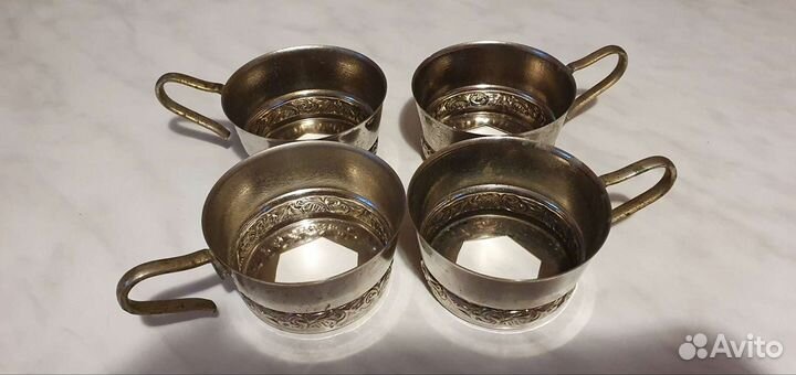 Подстаканник мельхиор, мнц