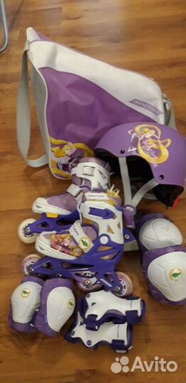 Роликовые коньки детские раздвижные