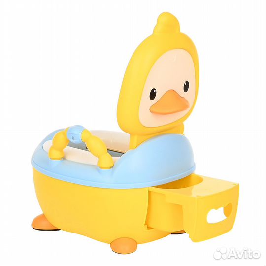 Детский горшок Утёнок Желтый новый