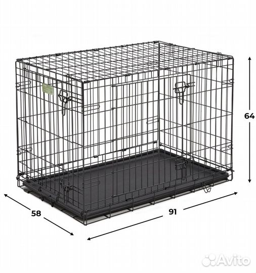 Клетка MidWest для собак 91х58х64h