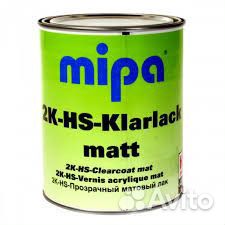 Mipa/мипа Лак 2К HS Klarklak CCD stumpfmatt 1л+отв