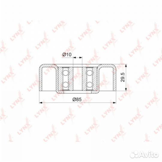 Lynxauto PB-7070 Ролик обводной приводного ремня