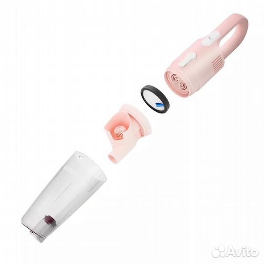 Ручной пылесос KitFort KT-586-3, 600Вт, розовый