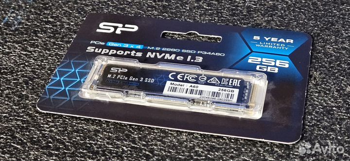 Накопитель SSD Silicon Power A60 256Gb M.2 NVMe