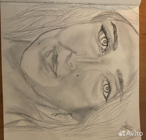 Портрет по фото карандашом