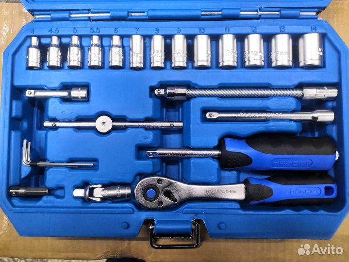 Набор инструментов, 46 шт., 1/4