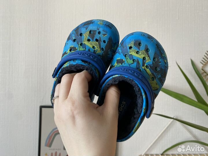 Crocs сабо c7 утепленные