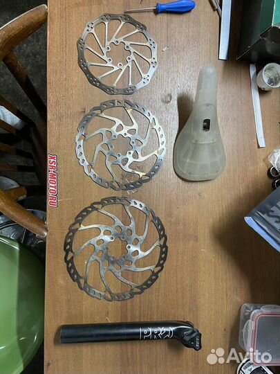 Роторы shimano и седло pivotal, подседел 31,6