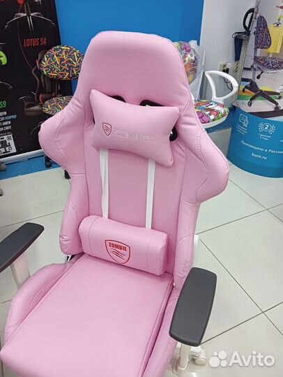 Игровое кресло розовое