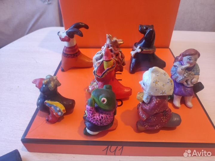 Глиняные игрушки свистульки ручной работы