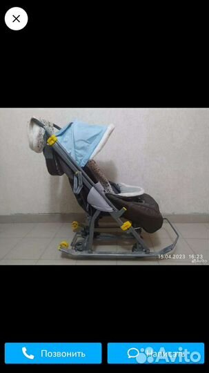 Детские санки коляска бу