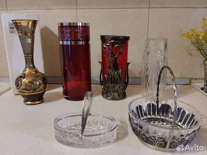 Вазы, конфетницы Винтаж (хрусталь, стекло)