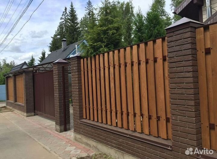 Забор из профнастила качественно