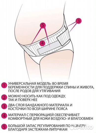 Бандаж, пояс для беременных фирмы фэст
