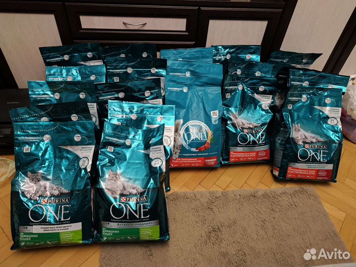 Корм Purina One для кошек 4 по 700 гр