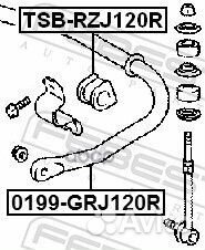 Стабилизатор зад 0199GRJ120R Febest