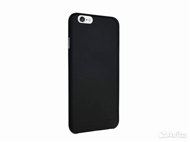 Чехол силиконовый для iPhone 6/6s plus (Черный)