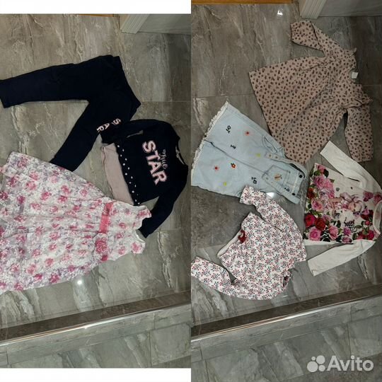 Детские вещи пакетом на девочку 98 104