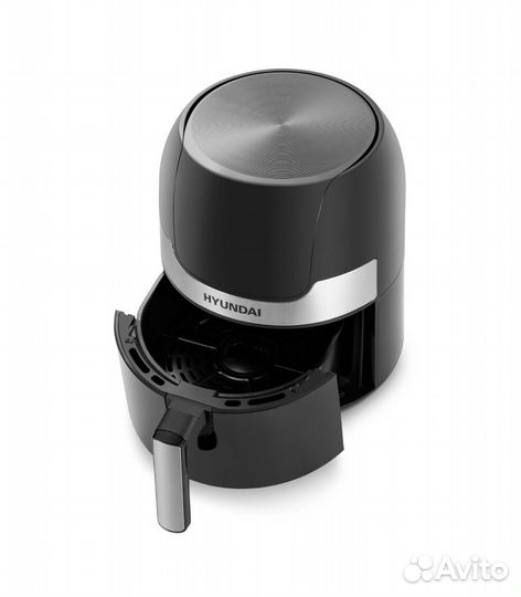 Аэрогриль Hyundai HYF-3555, черный, серебристый