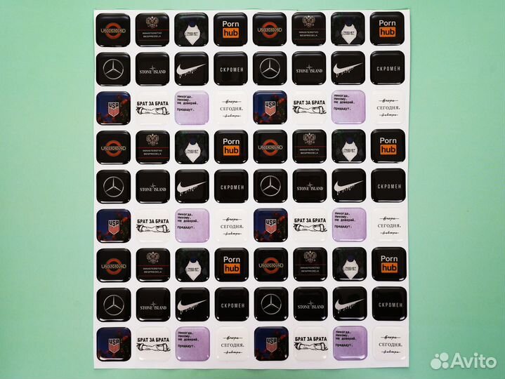 3D Стикеры оптом с любыми дизайнами