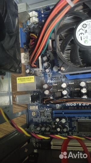 Материнская плата, процессоры, планки задние