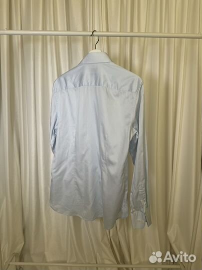 Голубая рубашка Albione (100% хлопок) 40S