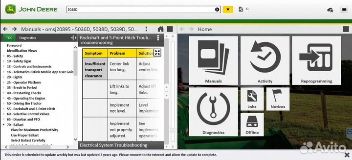 John Deere Service Advisor 5.3 AG+CF+dtac+Playload