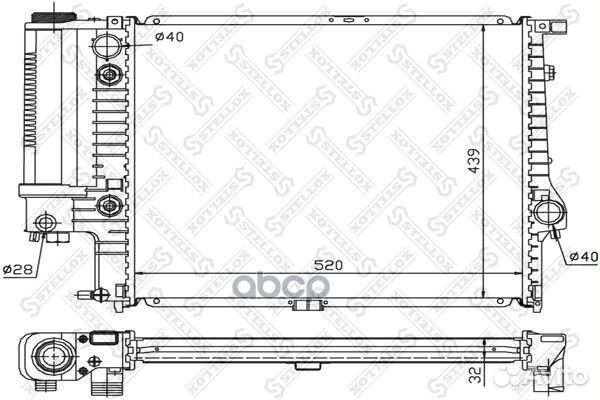 10-25250-SX радиатор системы охлаждения АКПП B