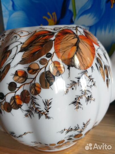 Фарфоровая посуда СССР сервиз чайный лфз