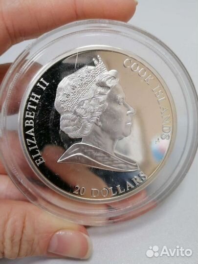 Серебряная монета Три богатыря