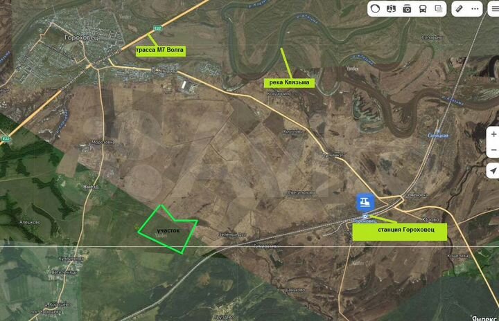 Участок 96,32 га (СНТ, ДНП)