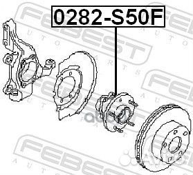 0282S50F ступица передняя с подшипником Infini