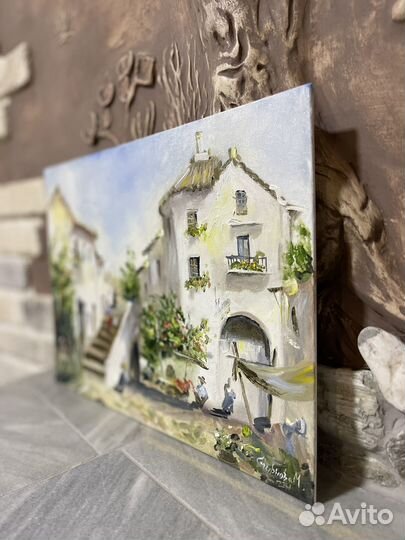 Картина городской пейзаж маслом