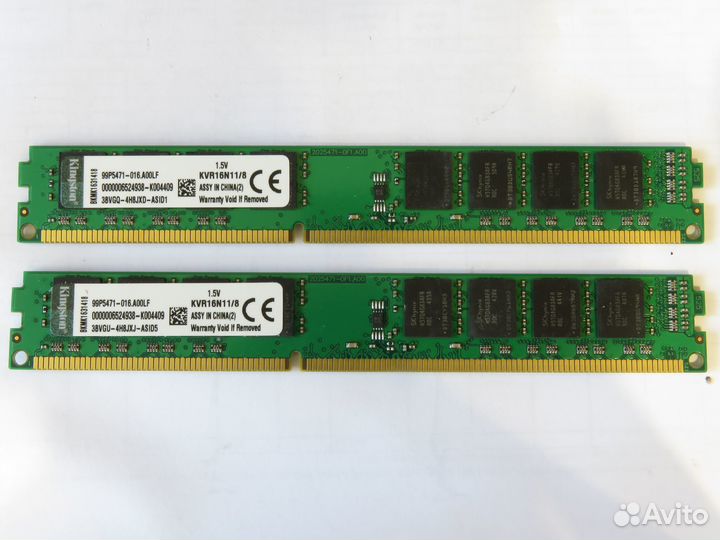 Оперативная память DDR3 8Gb 1600Mhz