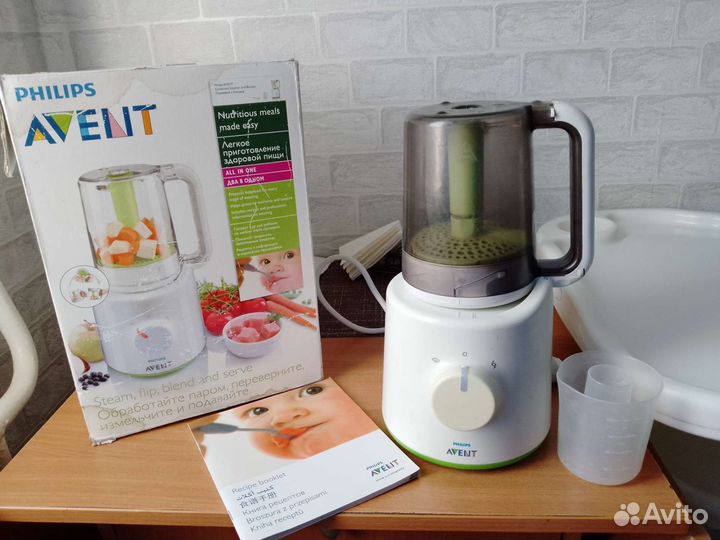 Пароварка блендер philips avent 2 в 1