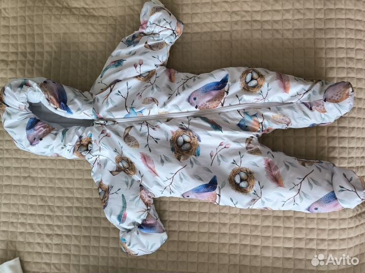 Комплект на выписку зимний для двойни (близнецов)