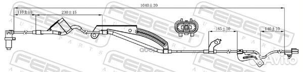 Датчик abs перед прав 04606026 Febest