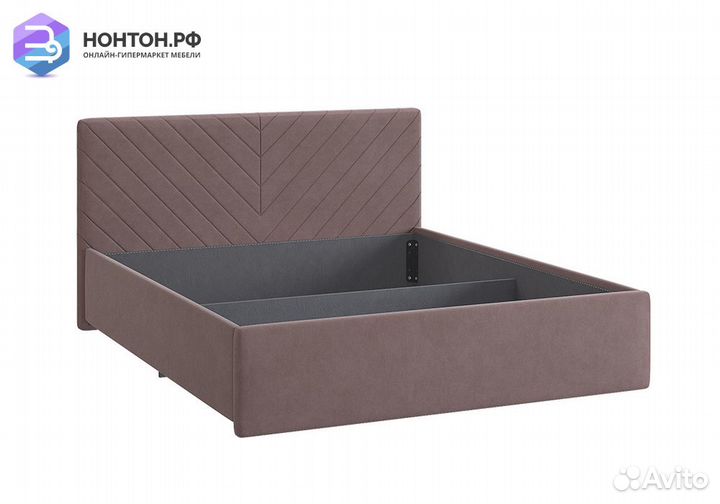 Кровать Сандра 2 1.6 м светло-коричневая