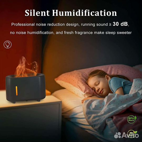 Увлажнитель воздуха с эффектом пламени