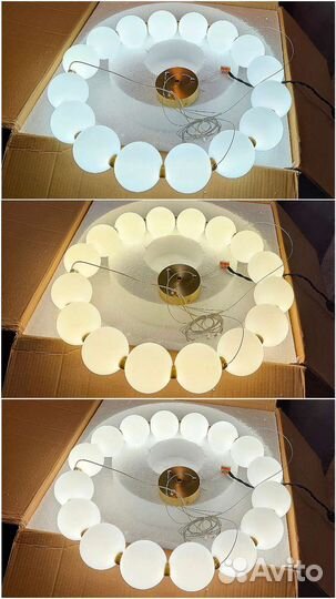 Подвесная дизайнерская люстра с шарами