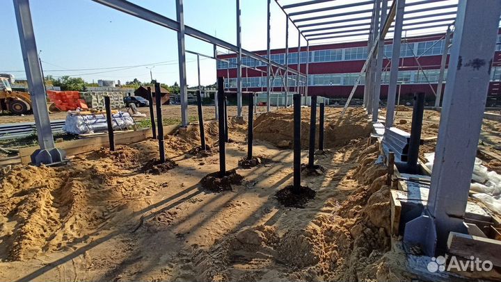 Фундамент винтовые сваи