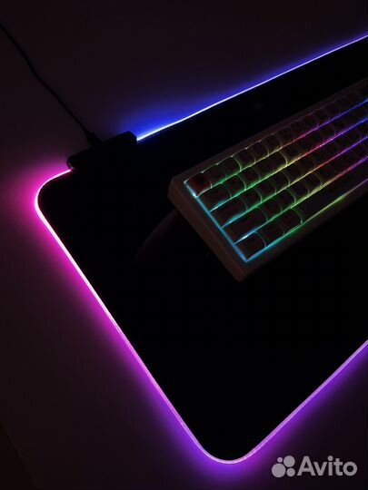 Большой RGB коврик для мыши 14 режимов подсветки