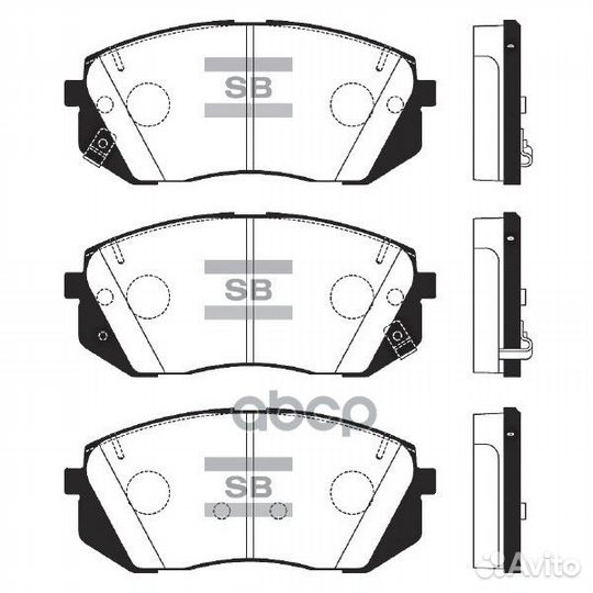 SP1848 колодки дисковые пер. Kia Optima JF 2.0