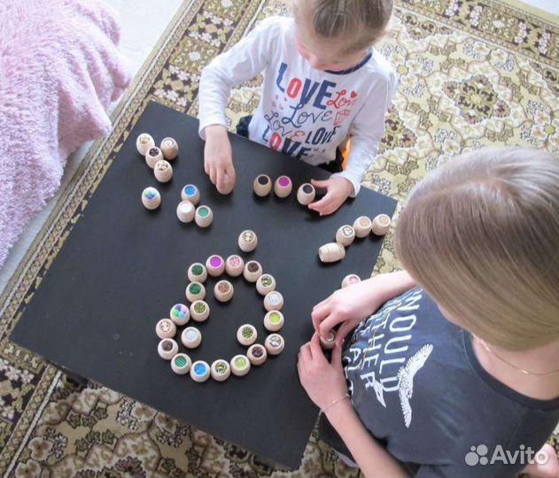 Игры Монтессори. Развивающее сенсорное лото