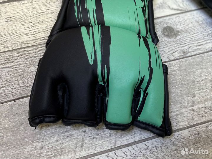 Перчатки мма BoyBo Stain черно-бирюзовый