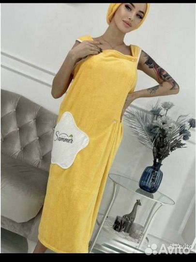 Банный набор халат килт и чалма