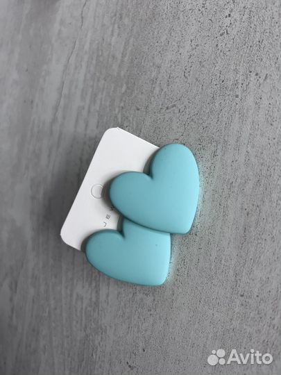 Серьги сердечки